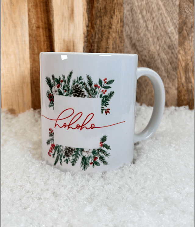 Mug Noël Gnome skiant